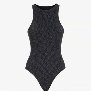 Fendi x Skims Printed Crew Neck Bodysuit